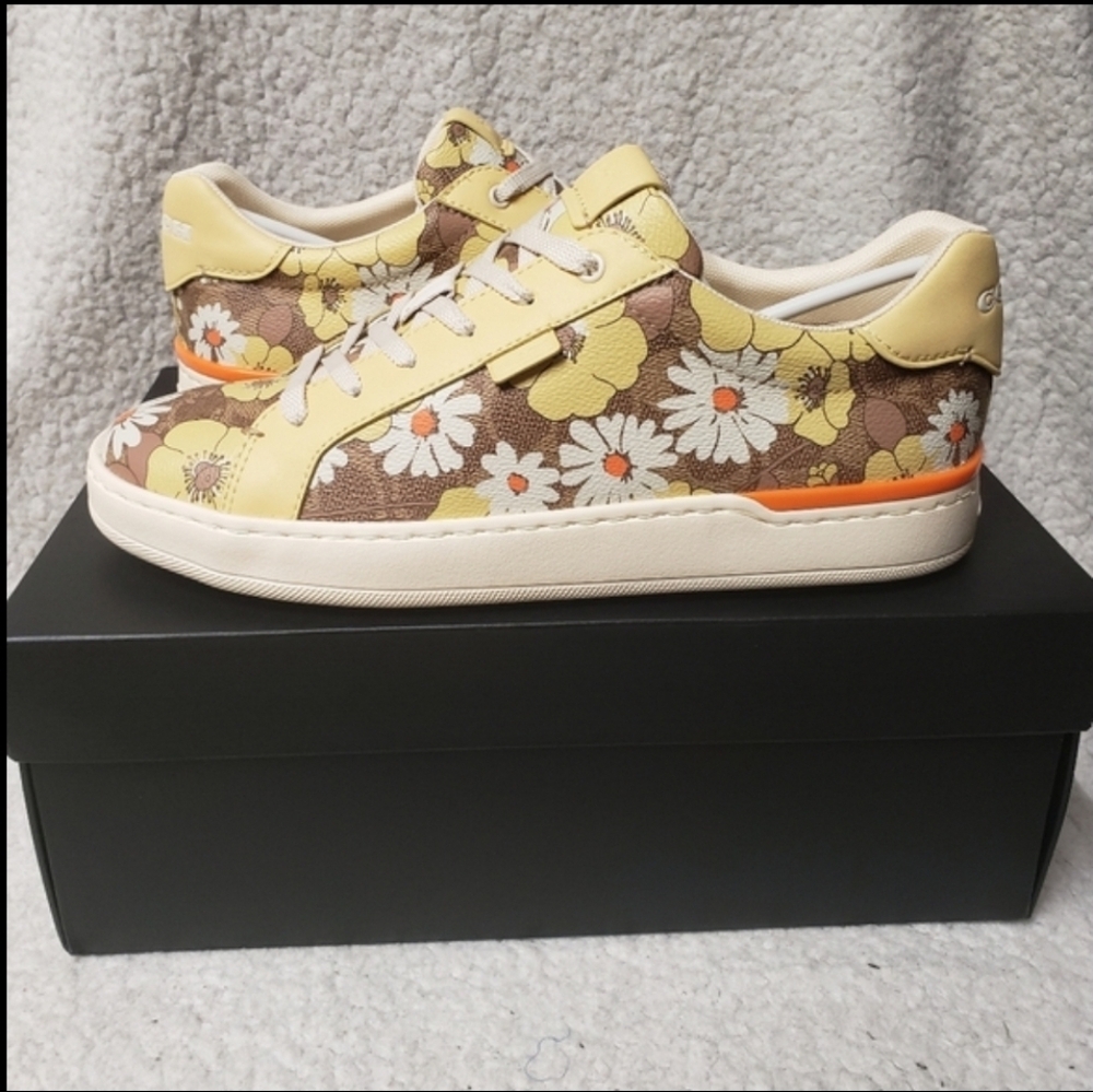 COACH Lowline Coated Canvas Sneakers